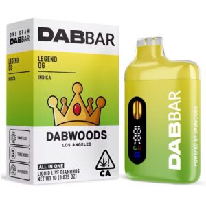DABBAR 2.0 LIQUID LIVE DIAMONDS 1G LEGEND OG Dab Bars Legend OG