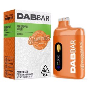 DABBAR CLASSICS 2.0 DISTILLATE 1G PINEAPPLE KUSH Dab Bars Pineapple Kush